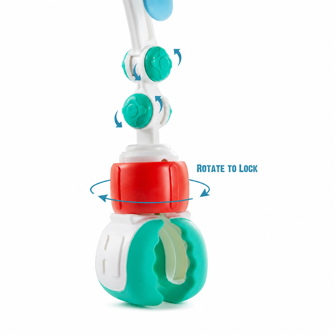 Pinch and twist to lock